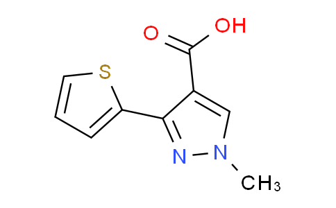 CAS No. 1152510-37-6, 1-Methyl-3-(thiophen-2-yl)-1H-pyrazole-4-carboxylic acid