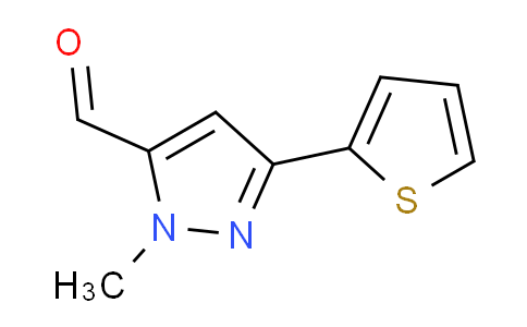 CAS No. 879896-48-7, 1-Methyl-3-(thiophen-2-yl)-1H-pyrazole-5-carbaldehyde