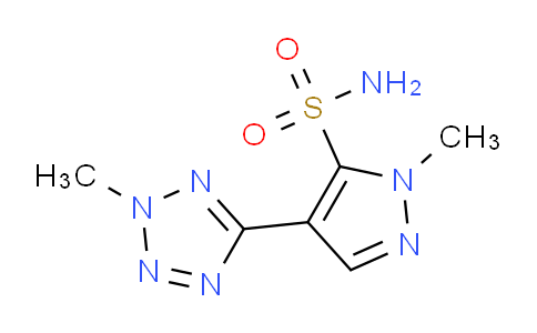 CAS No. 139481-22-4, 1-Methyl-4-(2-methyl-2H-tetrazol-5-yl)-1H-pyrazole-5-sulfonamide
