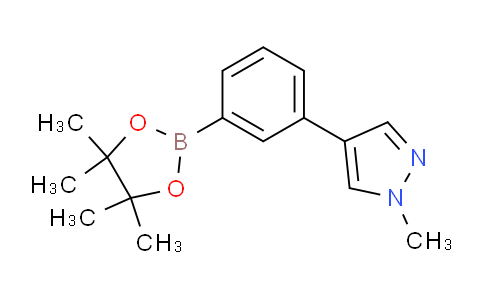 CAS No. 1534350-44-1, 1-Methyl-4-(3-(4,4,5,5-tetramethyl-1,3,2-dioxaborolan-2-yl)phenyl)-1H-pyrazole