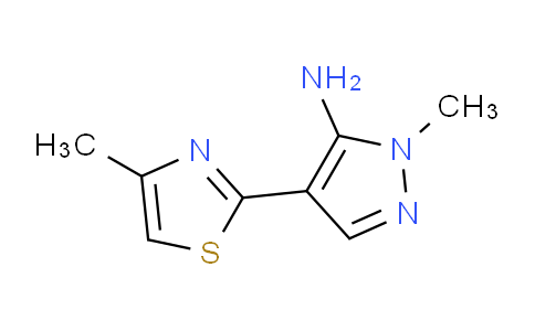 CAS No. 1708179-31-0, 1-Methyl-4-(4-methylthiazol-2-yl)-1H-pyrazol-5-amine