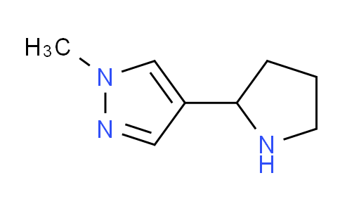 CAS No. 1170640-87-5, 1-Methyl-4-(pyrrolidin-2-yl)-1H-pyrazole