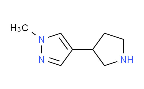 CAS No. 1211542-11-8, 1-Methyl-4-(pyrrolidin-3-yl)-1H-pyrazole