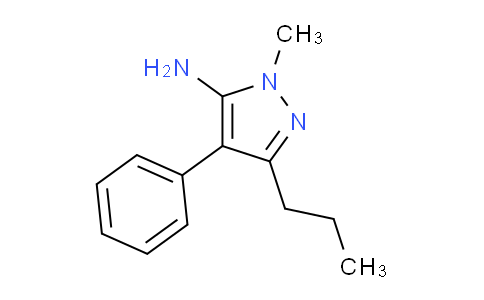 CAS No. 4038-70-4, 1-Methyl-4-phenyl-3-propyl-1H-pyrazol-5-amine