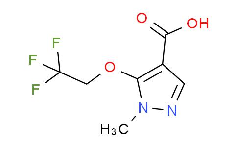 CAS No. 1437482-19-3, 1-Methyl-5-(2,2,2-trifluoroethoxy)-1H-pyrazole-4-carboxylic acid