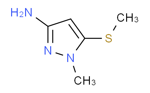 CAS No. 158355-45-4, 1-Methyl-5-(methylthio)-1H-pyrazol-3-amine