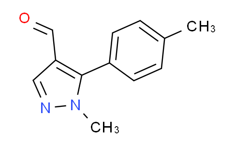 CAS No. 689250-61-1, 1-Methyl-5-(p-tolyl)-1H-pyrazole-4-carbaldehyde