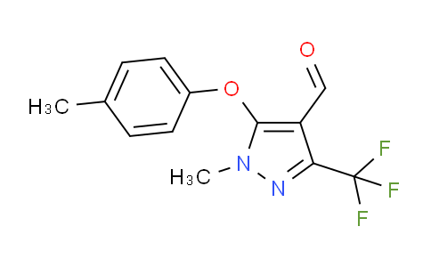 CAS No. 449778-73-8, 1-Methyl-5-(p-tolyloxy)-3-(trifluoromethyl)-1H-pyrazole-4-carbaldehyde