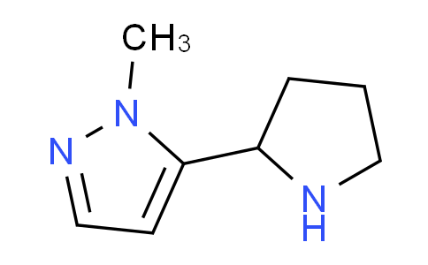 CAS No. 1171787-08-8, 1-Methyl-5-(pyrrolidin-2-yl)-1H-pyrazole