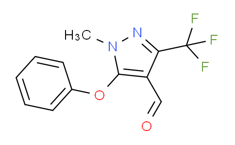 CAS No. 109925-42-0, 1-Methyl-5-phenoxy-3-(trifluoromethyl)-1H-pyrazole-4-carbaldehyde