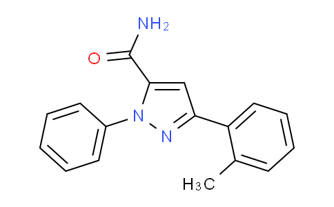 CAS No. 618092-66-3, 1-Phenyl-3-(o-tolyl)-1H-pyrazole-5-carboxamide