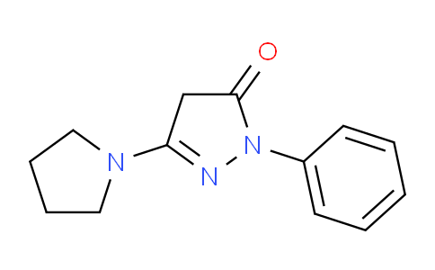 CAS No. 30707-75-6, 1-Phenyl-3-(pyrrolidin-1-yl)-1H-pyrazol-5(4H)-one