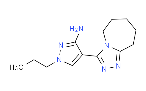 CAS No. 1174856-28-0, 1-Propyl-4-(6,7,8,9-tetrahydro-5H-[1,2,4]triazolo[4,3-a]azepin-3-yl)-1H-pyrazol-3-amine