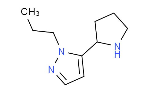 CAS No. 1172072-31-9, 1-Propyl-5-(pyrrolidin-2-yl)-1H-pyrazole