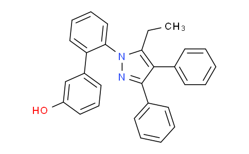 CAS No. 710354-39-5, 2'-(5-Ethyl-3,4-diphenyl-1H-pyrazol-1-yl)-[1,1'-biphenyl]-3-ol