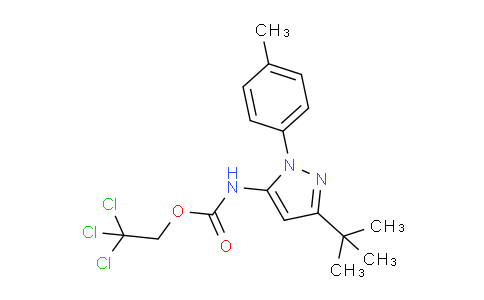 CAS No. 317806-87-4, 2,2,2-Trichloroethyl (3-(tert-butyl)-1-(p-tolyl)-1H-pyrazol-5-yl)carbamate