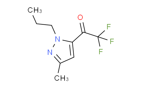 CAS No. 1245773-03-8, 2,2,2-Trifluoro-1-(3-methyl-1-propyl-1H-pyrazol-5-yl)ethanone