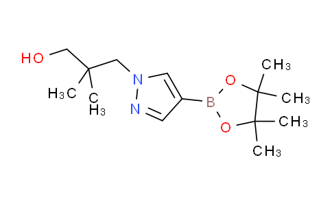 CAS No. 1380307-35-6, 2,2-Dimethyl-3-(4-(4,4,5,5-tetramethyl-1,3,2-dioxaborolan-2-yl)-1H-pyrazol-1-yl)propan-1-ol