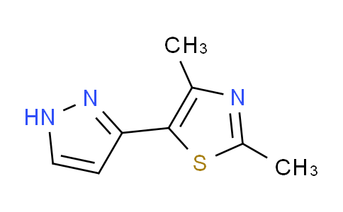 CAS No. 439107-00-3, 2,4-Dimethyl-5-(1H-pyrazol-3-yl)thiazole