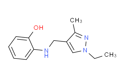CAS No. 1006336-69-1, 2-(((1-Ethyl-3-methyl-1H-pyrazol-4-yl)methyl)amino)phenol