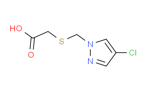 CAS No. 1004643-61-1, 2-(((4-Chloro-1H-pyrazol-1-yl)methyl)thio)acetic acid