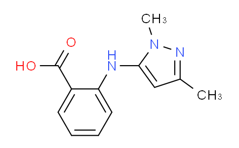 CAS No. 34798-68-0, 2-((1,3-Dimethyl-1H-pyrazol-5-yl)amino)benzoic acid