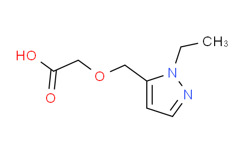CAS No. 1170618-15-1, 2-((1-Ethyl-1H-pyrazol-5-yl)methoxy)acetic acid