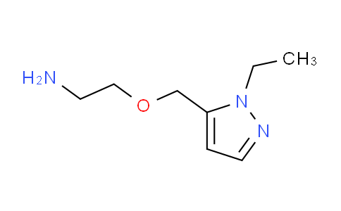 CAS No. 1173099-44-9, 2-((1-Ethyl-1H-pyrazol-5-yl)methoxy)ethanamine