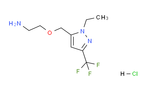 CAS No. 1170513-11-7, 2-((1-Ethyl-3-(trifluoromethyl)-1H-pyrazol-5-yl)methoxy)ethanamine hydrochloride