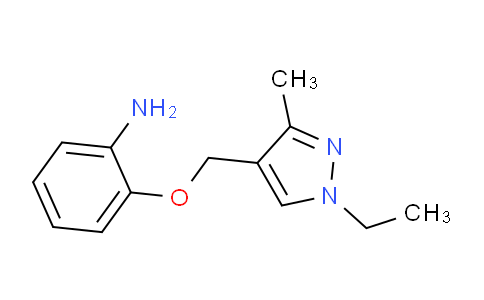 CAS No. 1006959-28-9, 2-((1-Ethyl-3-methyl-1H-pyrazol-4-yl)methoxy)aniline