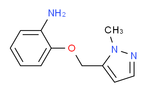 CAS No. 1245822-82-5, 2-((1-Methyl-1H-pyrazol-5-yl)methoxy)aniline