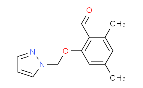 CAS No. 1710301-87-3, 2-((1H-Pyrazol-1-yl)methoxy)-4,6-dimethylbenzaldehyde