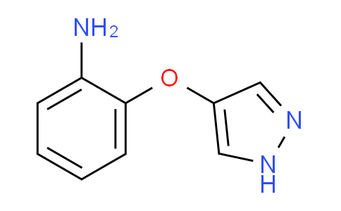 CAS No. 1429904-04-0, 2-((1H-Pyrazol-4-yl)oxy)aniline