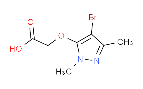 CAS No. 1779122-41-6, 2-((4-Bromo-1,3-dimethyl-1H-pyrazol-5-yl)oxy)acetic acid