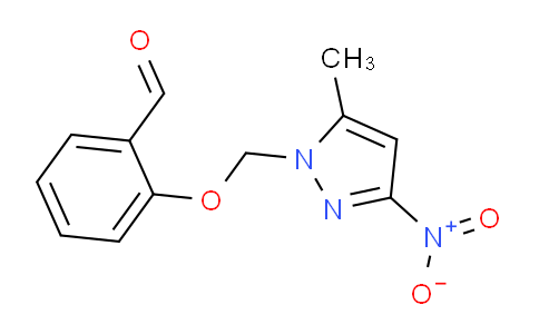 CAS No. 1177343-92-8, 2-((5-Methyl-3-nitro-1H-pyrazol-1-yl)methoxy)benzaldehyde