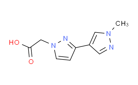 CAS No. 1006464-16-9, 2-(1'-Methyl-1H,1'H-[3,4'-bipyrazol]-1-yl)acetic acid