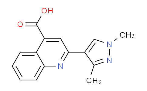 CAS No. 956363-85-2, 2-(1,3-Dimethyl-1H-pyrazol-4-yl)quinoline-4-carboxylic acid