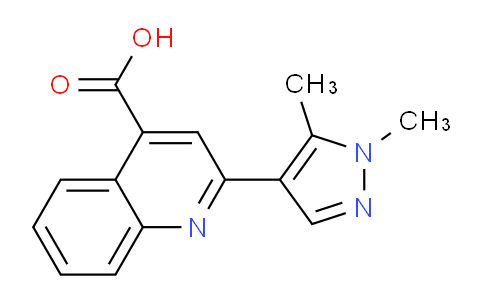CAS No. 925145-52-4, 2-(1,5-Dimethyl-1H-pyrazol-4-yl)quinoline-4-carboxylic acid