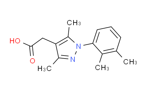 CAS No. 1267202-87-8, 2-(1-(2,3-Dimethylphenyl)-3,5-dimethyl-1H-pyrazol-4-yl)acetic acid