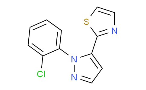 CAS No. 1269294-01-0, 2-(1-(2-Chlorophenyl)-1H-pyrazol-5-yl)thiazole