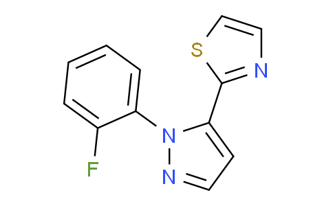 CAS No. 1269293-88-0, 2-(1-(2-Fluorophenyl)-1H-pyrazol-5-yl)thiazole