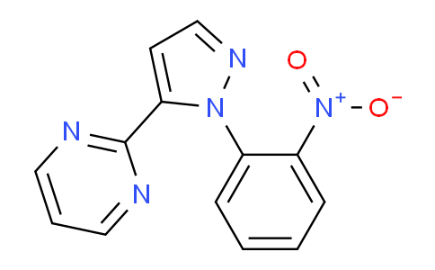 CAS No. 1269291-40-8, 2-(1-(2-Nitrophenyl)-1H-pyrazol-5-yl)pyrimidine