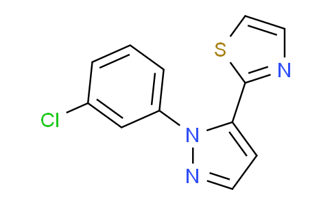 CAS No. 1269293-24-4, 2-(1-(3-Chlorophenyl)-1H-pyrazol-5-yl)thiazole
