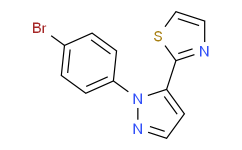 CAS No. 1269292-35-4, 2-(1-(4-Bromophenyl)-1H-pyrazol-5-yl)thiazole