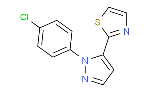 CAS No. 1269292-65-0, 2-(1-(4-Chlorophenyl)-1H-pyrazol-5-yl)thiazole