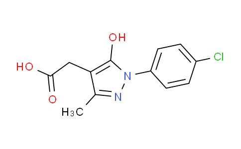 CAS No. 1015844-49-1, 2-(1-(4-Chlorophenyl)-5-hydroxy-3-methyl-1H-pyrazol-4-yl)acetic acid