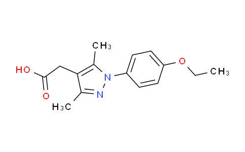 CAS No. 1268094-73-0, 2-(1-(4-Ethoxyphenyl)-3,5-dimethyl-1H-pyrazol-4-yl)acetic acid