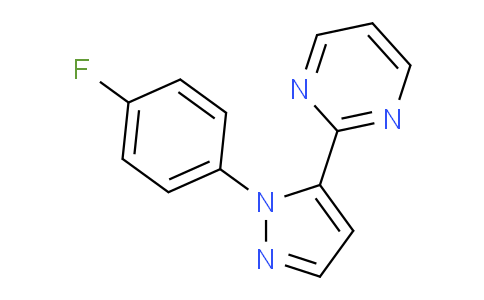 CAS No. 1269292-15-0, 2-(1-(4-Fluorophenyl)-1H-pyrazol-5-yl)pyrimidine