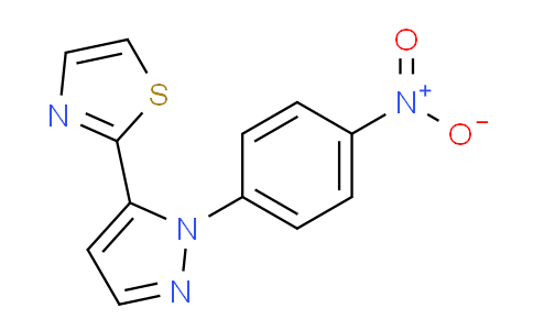 CAS No. 1269291-76-0, 2-(1-(4-Nitrophenyl)-1H-pyrazol-5-yl)thiazole