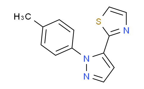 CAS No. 1269293-89-1, 2-(1-(p-Tolyl)-1H-pyrazol-5-yl)thiazole
